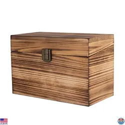 BalterFF Rustic Wooden Trading Deck Box - Stylish Sports Card Storage Organizer - Image 2