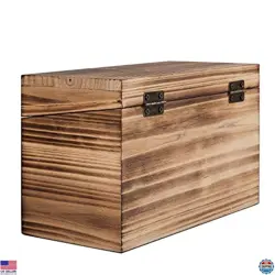 BalterFF Rustic Wooden Trading Deck Box - Stylish Sports Card Storage Organizer - Image 3