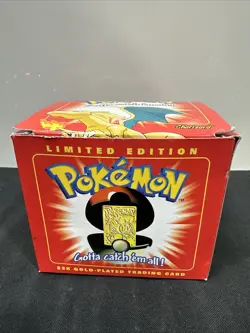 1999 Burger King Pokemon 23K Gold Plated Charizard Trading Card (BRAND NEW) - Image 3