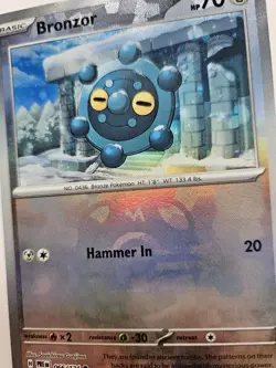 Pokemon TCG Evolutions Reverse Holo Masterball Card - 066/131 Prismatic Bronzor - Image 2