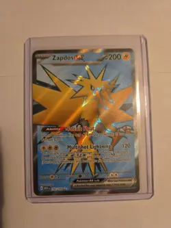 Pokemon TCG Zapdos EX Holo Full Art Ultra Rare Card 192/165 S&V 151 - Image 1