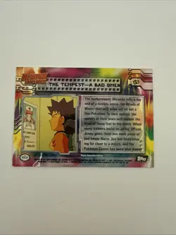 Pokemon 1999 Topps Movie Card #15 “The Tempest - A Bad Omen” Card MP - Image 2