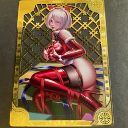 Goddess Story Gold METAL Card - No Serial Number Anime Waifu Error Card 2B - Image 1