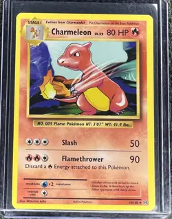 Pokemon TCG Charmeleon Evolutions 10/108 Regular Uncommon Card. LP - Image 1