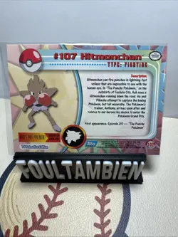 Topps Pokemon Tv Animation Hitmonchan Foil Card - Image 2