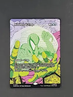 MTG ~ Mindbreak Trap ~ Borderless ~Foil ~ Spider-Man ~ 0011 ~ pack fresh - Image 1