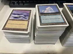 1000+ White Border MTG Basic Land Lot Plains Island Forest Mountain Swamp - Image 2