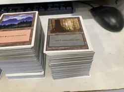 1000+ White Border MTG Basic Land Lot Plains Island Forest Mountain Swamp - Image 4