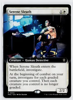 MTG - Serene Sleuth (Extended Art) - Murders at Karlov Manor NM/M Condition - Image 1
