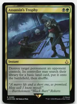 MTG Assassin's Trophy Foil R Universes Beyond: Assassin's Creed 95 LP - Image 1