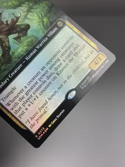2025 MTG Spiderman Kraven The Hunter Borderless Foil Card - Image 3