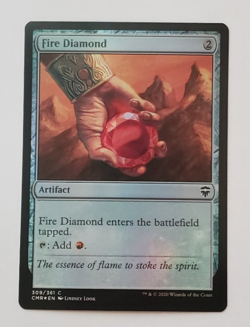 1x Fire Diamond FOIL Commander Legends MTG Magic the Gathering NM - Image 1