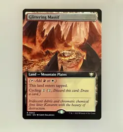 MTG - Glittering Massif (Extended Art) Commander: Edge of Eternities Regular NM - Image 1