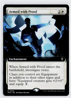 Armed with Proof (Extended Art) - Near Mint MTG - Image 1