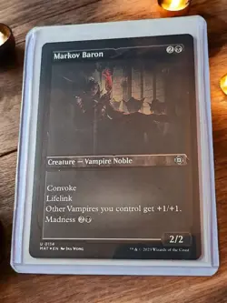 MTG Markov Baron Etched Foil 114 March Of The Machine: The Aftermath MTG Card - Image 1
