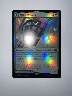 MAGIC MTG MARVEL SPIDER-MAN 0108 M FOIL MILES MORALES ULTIMATE SPIDER-MAN - Image 1
