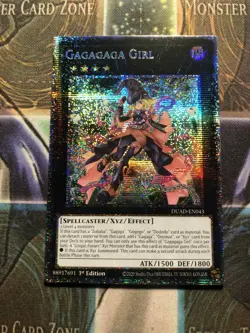 *** GAGAGAGA GIRL *** 1ST EDITION STARLIGHT RARE DUAD-EN043 YUGIOH! - Image 1