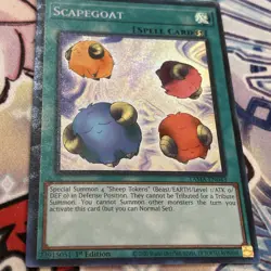 YUGIOH - SCAPEGOAT - TAMA - COLLECTOR'S RARE - NM - 1ST ED - Image 2