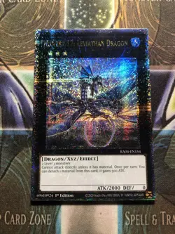 ** NUMBER 17: LEVIATHAN DRAGON ** QUARTER CENTURY SECRET RARE RA04-EN154 YUGIOH! - Image 1
