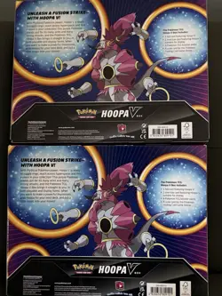 Pokemon TCG Hoopa V Trading Cards Box Factory Sealed Lot of 2 Rare New IN HAND - Image 2
