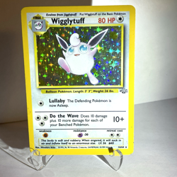Pokemon Jungle Wigglytuff Card Unlimited 16/64 Holo Rare Preowned Ungraded - Image 1