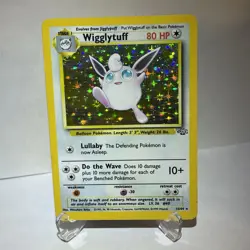 Pokemon Jungle Wigglytuff Card Unlimited 16/64 Holo Rare Preowned Ungraded - Image 3