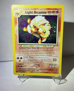 Light Arcanine 12/105 Neo Destiny 2000 Holo Rare Pokemon Card Preowned Ungraded - Image 5