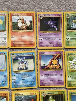 WOTC Pokemon TCG Base Set 56 Card Bundle Joblot Partial Incomplete Set no dupes - Image 4