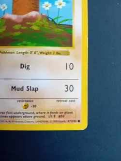 Pokemon Cards: Base Set 1st Edition Common: Diglett 47/102 - Image 5