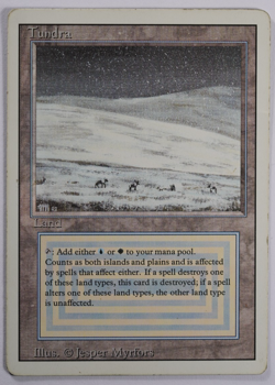 Tundra Magic Card Dual Land Revised MTG Reserved List - Image 1