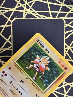 🔥 Hitmonchan 7/102 🔥 Original Holo Rare Base Set Pokemon Card WOTC TCG 1999 - Image 4