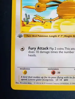 Pokemon Cards: Base Set 1st Edition Common: Doduo 48/102 - Image 5