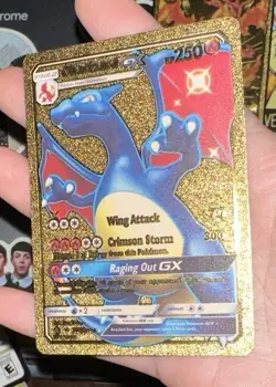 Charizard GX Gold Foil *Fan Art* Pokemon Card SV49/SV94 250HP Raging Out GX - Image 1