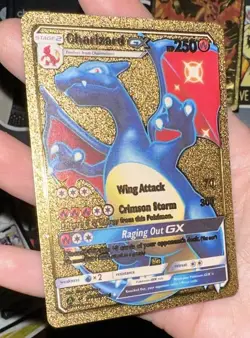 Charizard GX Gold Foil *Fan Art* Pokemon Card SV49/SV94 250HP Raging Out GX - Image 2