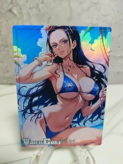 Nico Robin Trading Card Waifu Goddess Story Anime Girl holo Karte Manga Full Art - Image 1