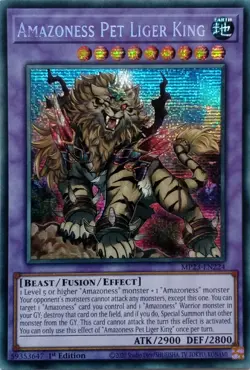 MP23-EN224 AMAZONESS PET LIGER KING SECRET RARE 1ST EDITION YuGiOh CARD - Image 1