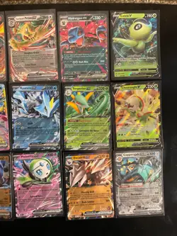 Pokemon TCG 15 card lot Ex cards, V Cards, Moltress, Glaceon N/M - Image 2