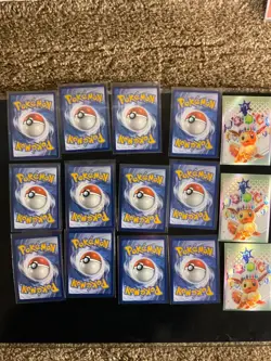 Pokemon TCG 15 card lot Ex cards, V Cards, Moltress, Glaceon N/M - Image 4