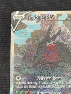 Regidrago V 184/195 Silver Tempest Alt Art Ultra Rare Holo Pokemon Card NM - Image 3