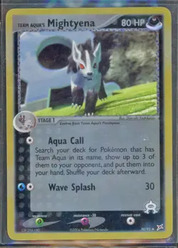 Pokemon Cards - Mightyena 30/95 Team Magma & Team Aqua eBay Live Sun 5th 6:30pm - Image 1