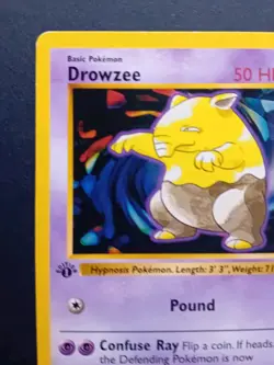 Pokemon Cards: Base Set 1st Edition Common: Drowzee 49/102 - Image 3