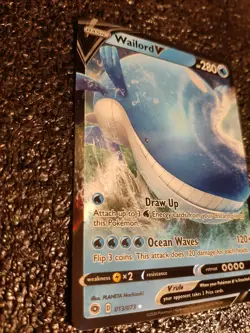 Pokemon Wailord V NM+ Ultra Rare 013/073 Sword & Shield Champions Path Card 2020 - Image 2