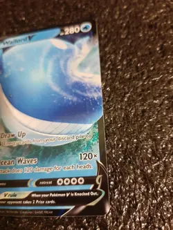 Pokemon Wailord V NM+ Ultra Rare 013/073 Sword & Shield Champions Path Card 2020 - Image 3
