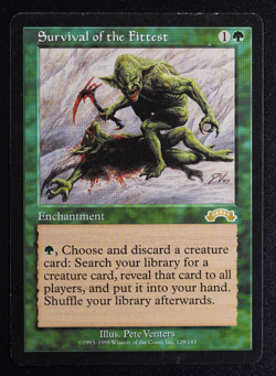 Survival of the Fittest Magic Card Exodus MTG Reserved List - Image 1