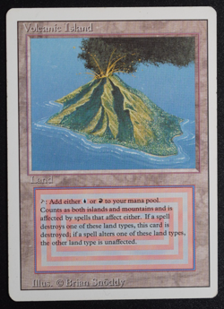 Volcanic Island Magic Card Dual Land Revised MTG Reserved List - Image 3