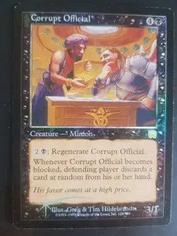 FOIL Corrupt Official, Magic Mtg Karten Sammlung - Image 1
