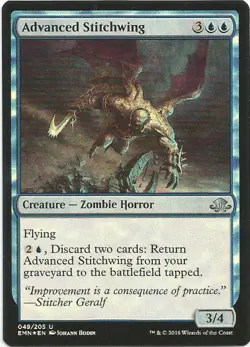 1x Foil - Advanced Stitchwing - Magic the Gathering MTG Eldritch Moon - Image 1