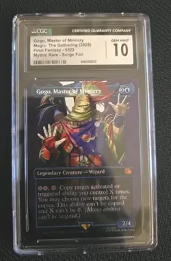 Gogo, Master of Mimicry Borderless Surge Foil Final Fantasy MTG #0522 - CGC 10 - Image 1