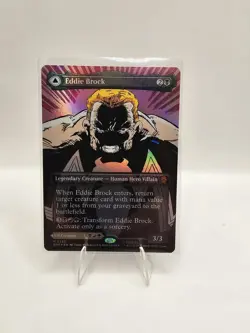 WOTC Marvel's Spider-Man Eddie Brock (0233) (Borderless) (MR) (Foil) NM - Image 1