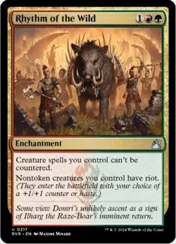 Rhythm of the Wild (Foil, #217, NM) Ravnica Remastered (RVR), MTG - Image 1